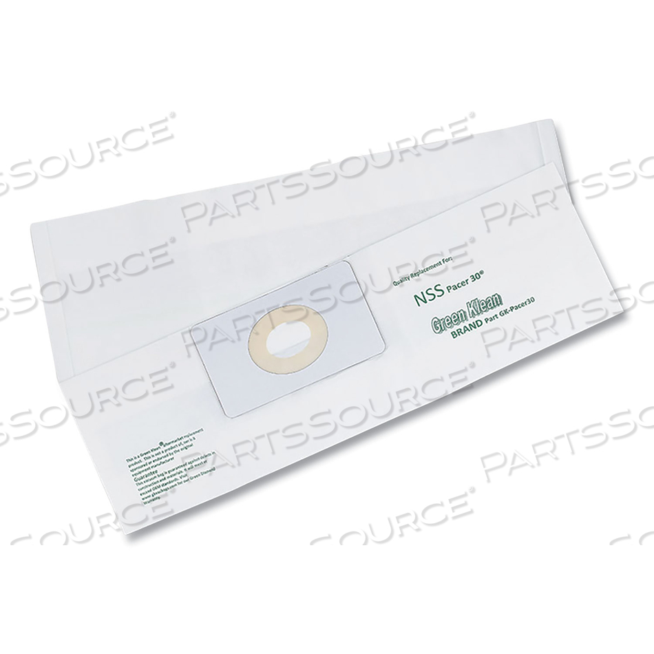 REPLACEMENT VACUUM BAGS, FITS NSS PACER 30 by Green Klean