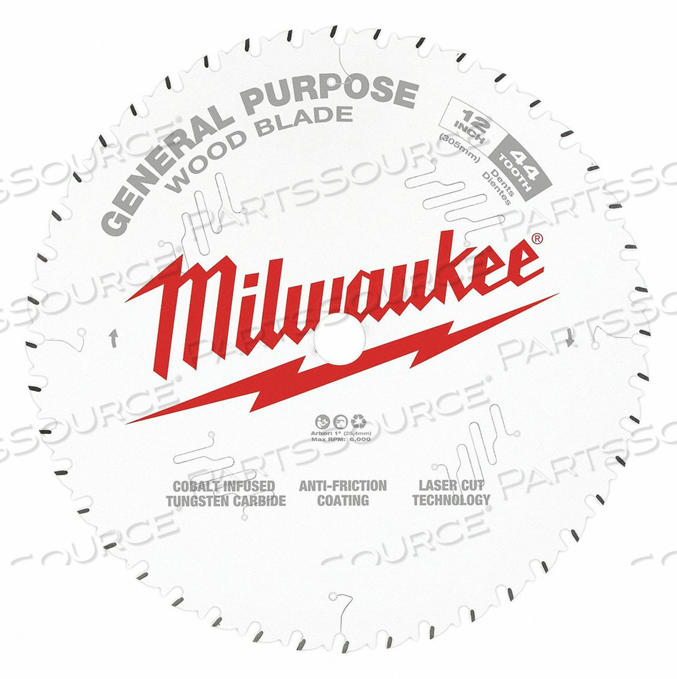 CIRCULAR SAW BLADE BLADE DIA 12 IN. by Milwaukee Electric Tools