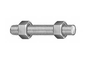 THREADED STUD B7 1 1/8-8X8 IN PK4 by Maudlin Products