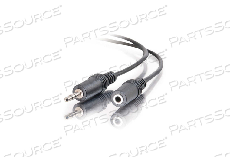 3FT 3.5MM STEREO MALE/FEMALE AUDIO EXTENSION CABLE - BLACK by Legrand AV (C2G) 3FT 3.5MM STEREO MALE/FEMALE AUDIO EXTENSION CABLE - BLACK by Legrand AV (C2G)