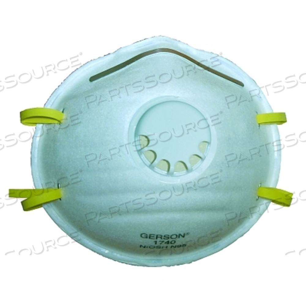 N95 PARTICULATE RESPIRATORS, NOSE AND MOUTH, NON-OIL PARTICULATES by Gerson N95 PARTICULATE RESPIRATORS, NOSE AND MOUTH, NON-OIL PARTICULATES by Gerson