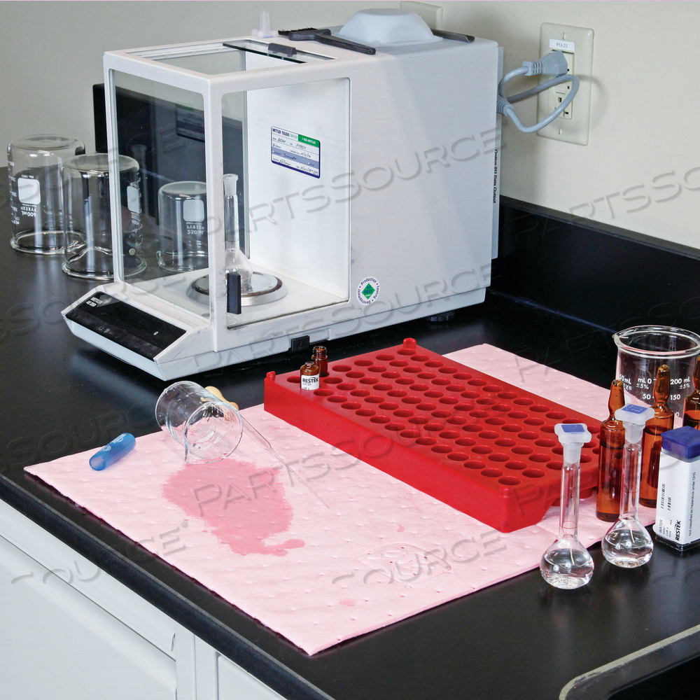 PIG HAZMAT CHEMICAL ABSORBENT MAT PAD by New Pig Corporation PIG HAZMAT CHEMICAL ABSORBENT MAT PAD by New Pig Corporation