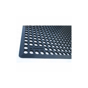 RHINO MATS K-SERIES COMFORT TRACT ANTI FATIGUE DRAIN MAT 1/2" THICK 3' X 20' BLACK by Ranco Industries