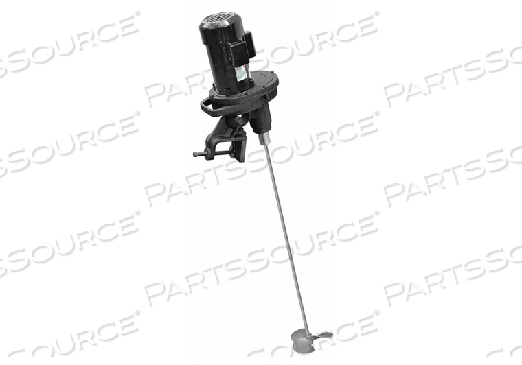 TANK MIXER, MAXIMUM MOTOR HORSEPOWER 1/3 HP, COMPATIBLE VISCOSITY LEVEL HIGH, DRIVE STYLE GEAR, FOR CONTAINER CAPACITY 3000 GAL, FOR CONTAIN by DAYTON ELECTRIC MANUFACTURING CO TANK MIXER, MAXIMUM MOTOR HORSEPOWER 1/3 HP, COMPATIBLE VISCOSITY LEVEL HIGH, DRIVE STYLE GEAR, FOR CONTAINER CAPACITY 3000 GAL, FOR CONTAIN by DAYTON ELECTRIC MANUFACTURING CO