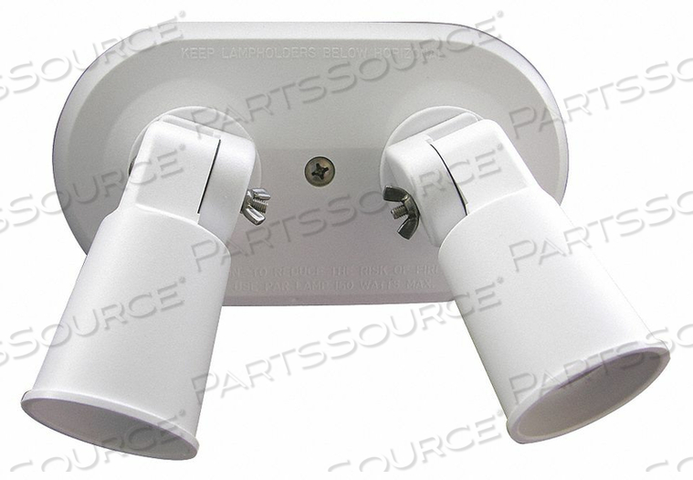 LAMPHOLDER INC SURFACE MNT WHITE 2 HEADS by W F Harris Lighting LAMPHOLDER INC SURFACE MNT WHITE 2 HEADS by W F Harris Lighting