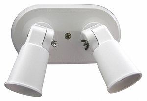 LAMPHOLDER INC SURFACE MNT WHITE 2 HEADS by W F Harris Lighting LAMPHOLDER INC SURFACE MNT WHITE 2 HEADS by W F Harris Lighting
