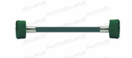 CONDUCTIVE HOSE ASSEMBLY, 1/4 IN OD, OXYGEN, GREEN, DISS HAND TIGHT CONNECTION, 15 FT 