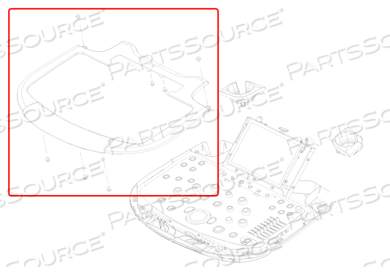 ULTRASOUND ENCLOSURE TOP by Philips Healthcare