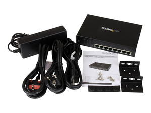 8 PORT UNMANAGED GIGABIT POE+ SWITCH - 802.3AF/AT - WALL MOUNT - SWITCH - UNMANAGED - 8 X 10/100/1000 (POE+) - DESKTOP, WALL-MOUNTABLE - POE+ by StarTech.com Ltd.