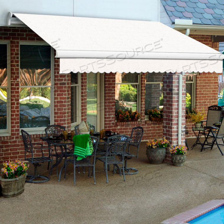 RETRACTABLE AWNING RIGHT MOTOR 10'W X 11/16'H X 8'D OATMEAL 