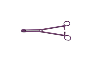 SPONGE FORCEPS, PLASTIC, PURPLE, 9.5 IN by Key Surgical