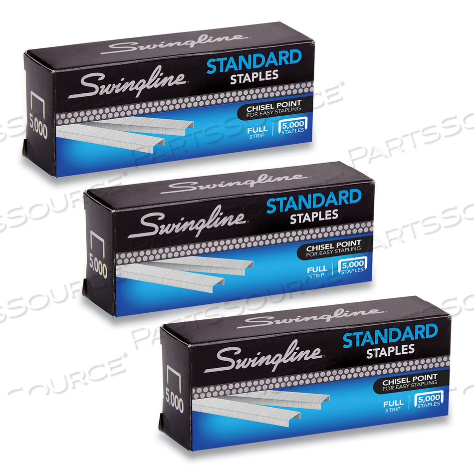S.F. 1 STANDARD STAPLES, 0.25" LEG, 0.5" CROWN, STEEL by Swingline GBC