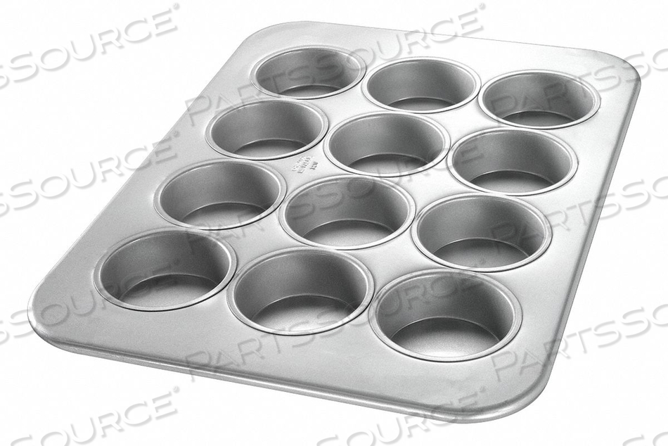 TEXAS SIZE MUFFIN PAN 12 MOULDS by Chicago Metallic TEXAS SIZE MUFFIN PAN 12 MOULDS by Chicago Metallic