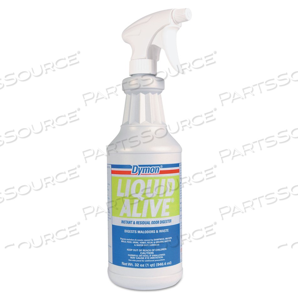 LIQUID ALIVE ODOR DIGESTER, 32 OZ BOTTLE by Dymon