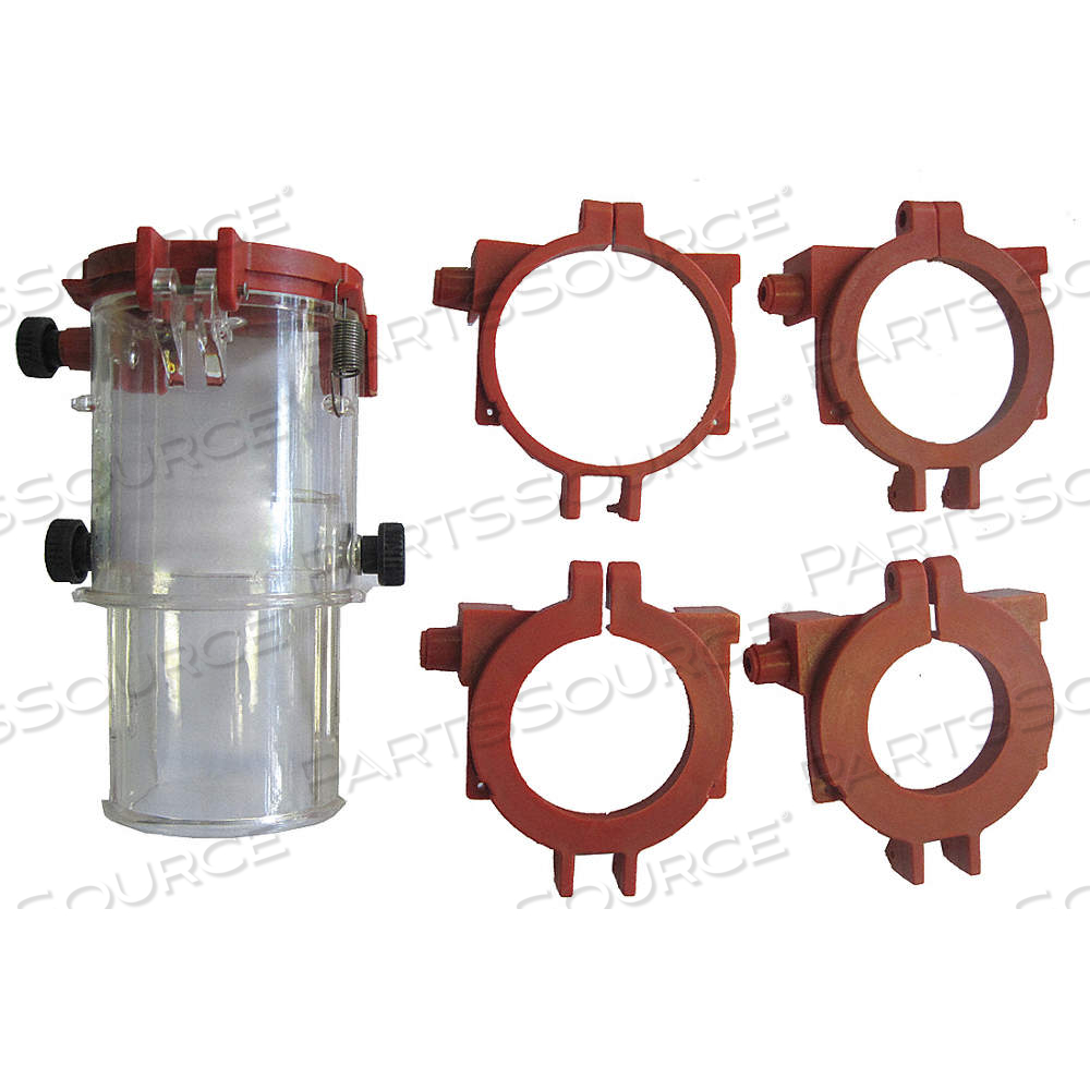 DRILL PRESS GUARD, TELESCOPING GUARD, FOR 1 3/4 IN TO 3 IN QUILL DIA RANGE, CURVED by Approved Vendor