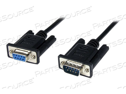NULL MODEM CABLE, 6.6 FT DB9 RS232 SERIAL FEMALE TO MALE BLACK by StarTech.com Ltd. NULL MODEM CABLE, 6.6 FT DB9 RS232 SERIAL FEMALE TO MALE BLACK by StarTech.com Ltd.