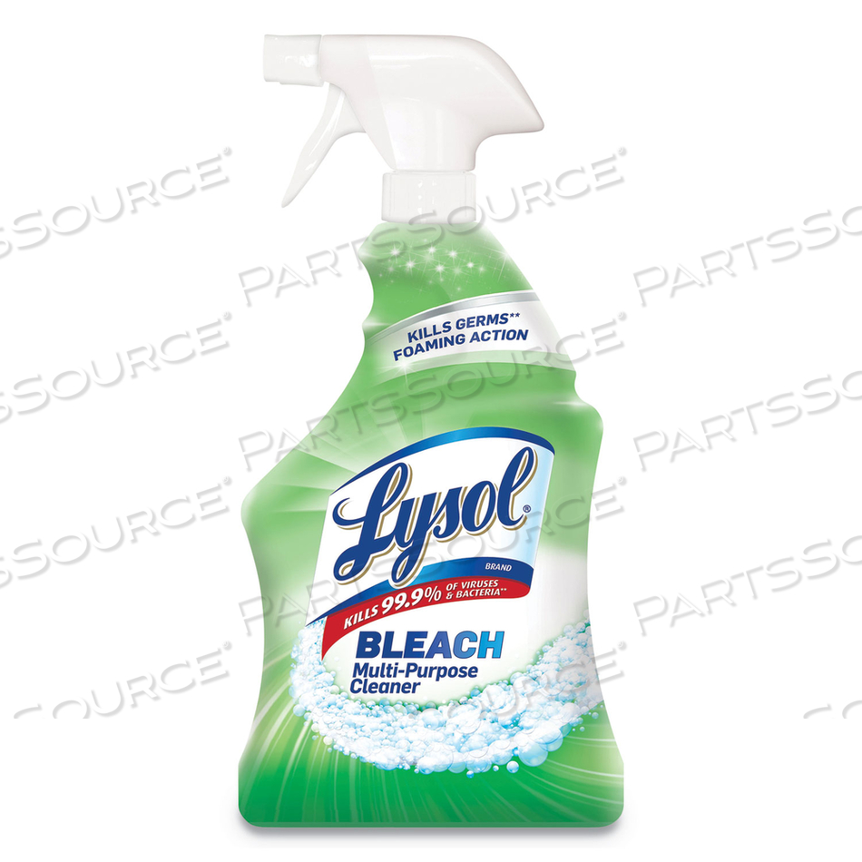 MULTI-PURPOSE CLEANER WITH BLEACH, 32 OZ SPRAY BOTTLE by Lysol MULTI-PURPOSE CLEANER WITH BLEACH, 32 OZ SPRAY BOTTLE by Lysol