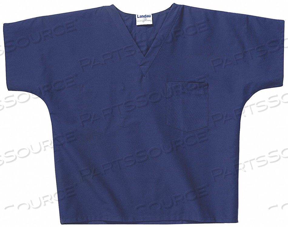 SCRUB SHIRT S NAVY UNISEX by Landau SCRUB SHIRT S NAVY UNISEX by Landau