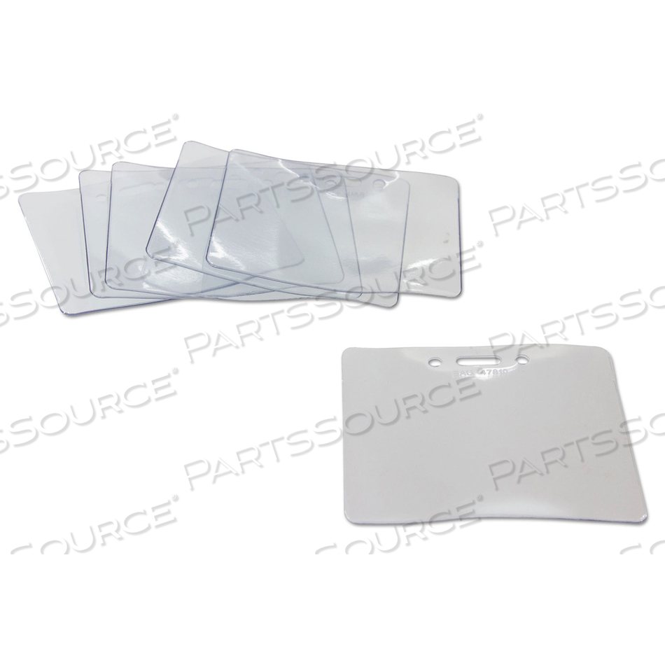 SICURIX PROXIMITY BADGE HOLDER, HORIZONTAL, 4W X 3H, CLEAR by Sicurix