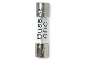 GLASS FUSE, 250MA, 250V AC, GDC SERIES by Cooper Bussmann