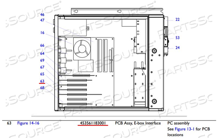 PCB ASSY,E-BOX INTERFACE by Philips Healthcare