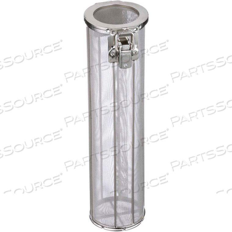 ROUND MESH BASKET 3-3/16"DIA. X 12"H - STAINLESS STEEL - PRICE EACH FOR QTY 5+ by Marlin Steel Wire Products Inc