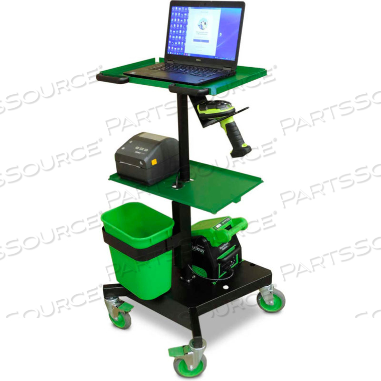 LT SERIES MOBILE POWERED LAPTOP CART WITH 1 SWAPPABLE BATTERY PACK 