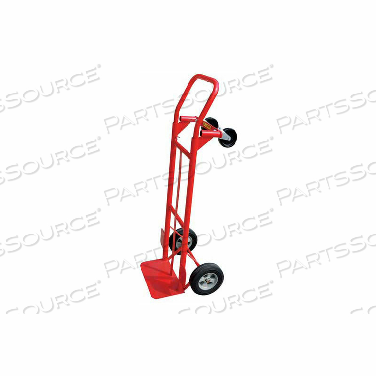 2-IN-1 CONVERTIBLE HAND TRUCK - SOLID RUBBER WHEELS - 600 LB. CAPACITY by Milwaukee Hand Trucks