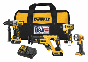 CORDLESS COMBO KIT 20.0V 4 TOOLS by DeWalt