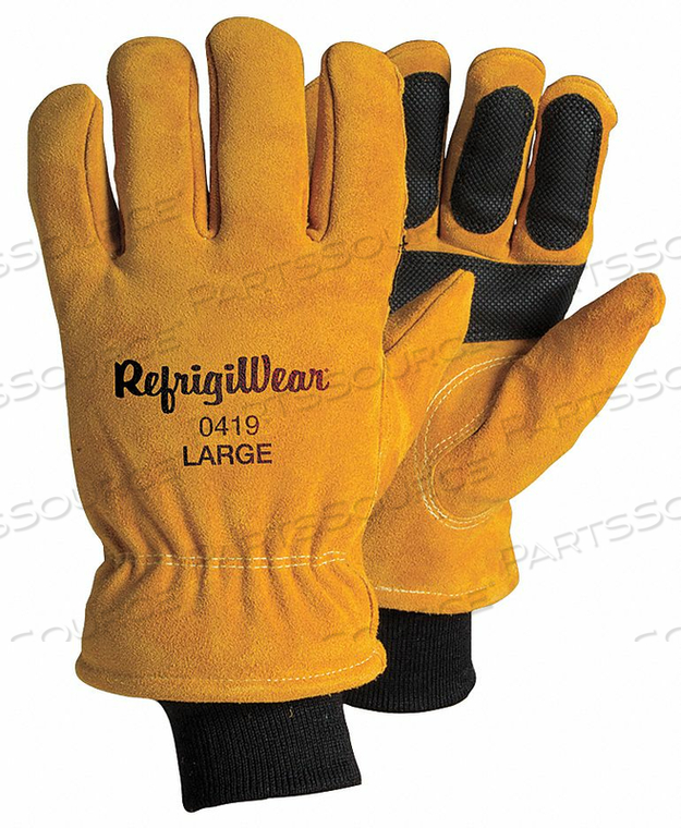 LEATHER GLOVES L/9 COWHIDE PR by RefrigiWear LEATHER GLOVES L/9 COWHIDE PR by RefrigiWear
