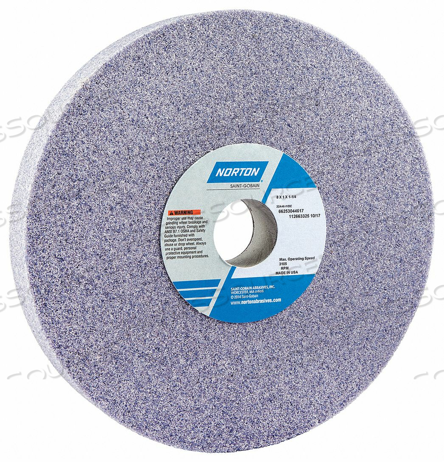 GRINDING WHEEL T1 8X1X11/4 AO 46G PK5 by Norton SaintGobain Abrasives