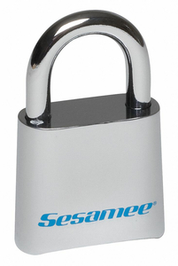 COMBINATION PADLOCK 1 3/4IN RECTGLE GOLD by Sesamee