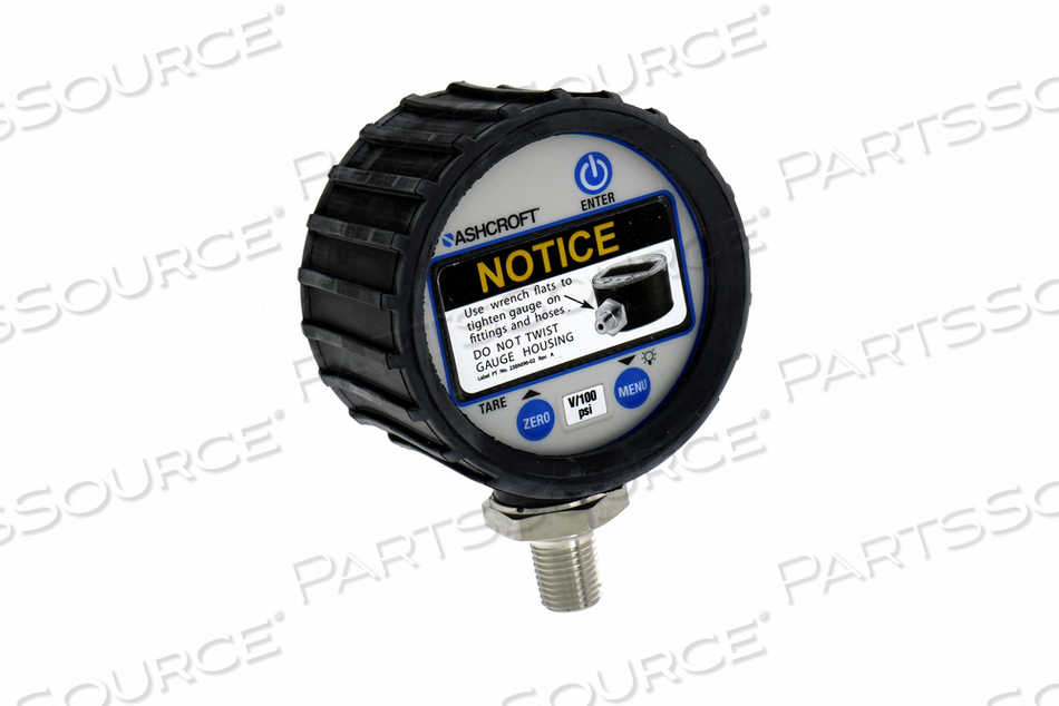 DIGITAL PRESSURE GAUGE, 29.5 IN HG, 100 PSI by Fresenius Medical Care