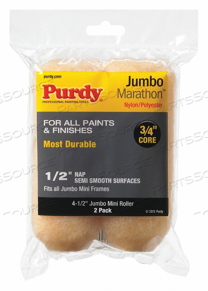 PAINT ROLLER COVER 4-1/2 L 1/2 NAP PK2 by Purdy