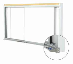 DRY ERASE SLIDING BOARD PORCELAIN 96 W by Ghent