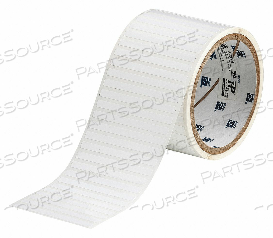 THERM TRANSFER LABEL POLY 0.2X2.5 by Brady Americas THERM TRANSFER LABEL POLY 0.2X2.5 by Brady Americas