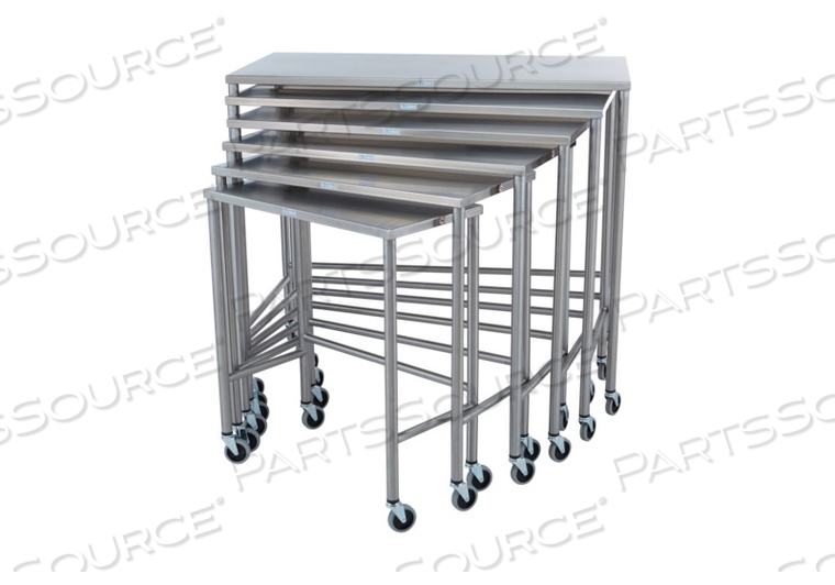 NESTED TABLES COMPLETE SET OF 6 by Blickman NESTED TABLES COMPLETE SET OF 6 by Blickman