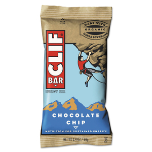 ENERGY BAR, CHOCOLATE CHIP, 2.4 OZ, 12/BOX by CLIF Bar