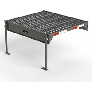 STEEL CUSTOM WORK PLATFORM, 36" W X 39" D, 1-STEP, 21" H, GRAY, 500 LB. CAP. by EGA Products, Inc.