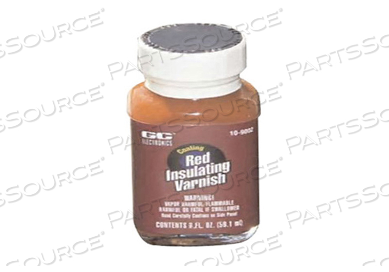 INSULATING COATING VARNISH, 2 OZ, BOTTLE, RED by GC Electronics