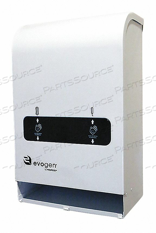 EVOGEN MINI NO TOUCH DUAL VENDOR, FREE, WHITE by Hospeco EVOGEN MINI NO TOUCH DUAL VENDOR, FREE, WHITE by Hospeco