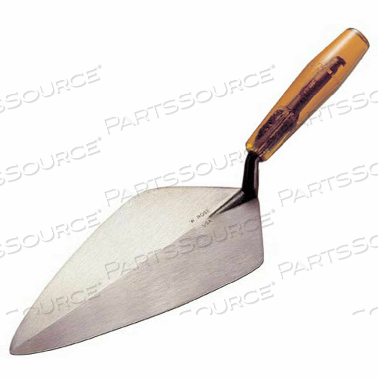 W.ROSE WIDE LONDON PATTERN BRICK TROWEL W/PLASTIC HANDLE, 10-1/2" by Kraft Tool W.ROSE WIDE LONDON PATTERN BRICK TROWEL W/PLASTIC HANDLE, 10-1/2" by Kraft Tool