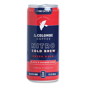 COLD BREW COFFEE, NITRO EXTRA BOLD, 9 OZ CAN, 12/CARTON by La Colombe