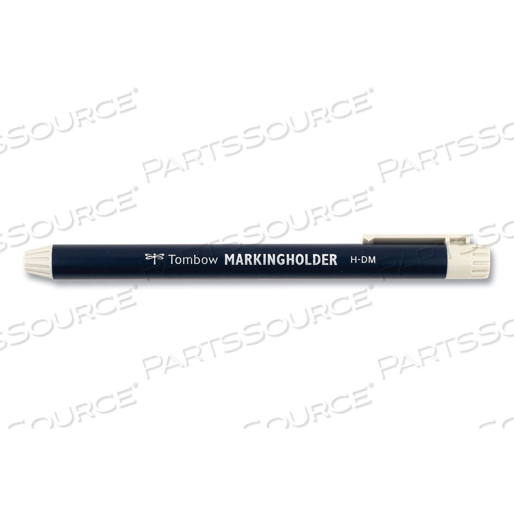 WAX-BASED MARKING PENCIL, 4.4 MM, WHITE WAX, NAVY BLUE BARREL by Tombow