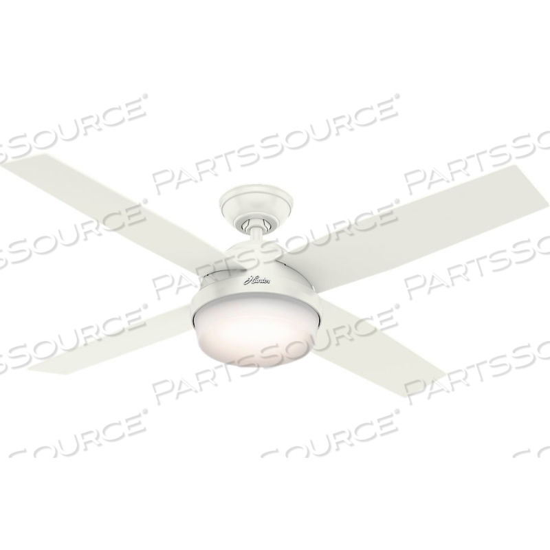 52" DEMPSEY DAMP CEILING FAN WITH LIGHT AND HANDHELD REMOTE - FRESH WHITE by Hunter Fan Co. / Casablanca Fand Co. 52" DEMPSEY DAMP CEILING FAN WITH LIGHT AND HANDHELD REMOTE - FRESH WHITE by Hunter Fan Co. / Casablanca Fand Co.