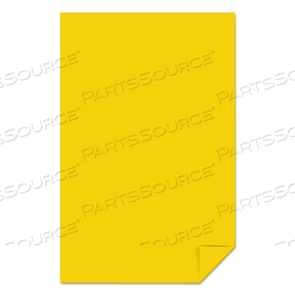 COLOR PAPER, 24 LB BOND WEIGHT, 11 X 17, SOLAR YELLOW, 500/REAM by Astrobrights COLOR PAPER, 24 LB BOND WEIGHT, 11 X 17, SOLAR YELLOW, 500/REAM by Astrobrights