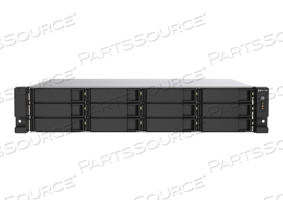 TS-1273AU-RP, NAS SERVER, 12 BAYS, RACK-MOUNTABLE, SATA 6GB/S, RAID 0, 1, 5, 6, 10, JBOD, 5 HOT SPARE, 6 HOT SPARE, 10 HOT SPARE, RAM 8 GB, by QNAP Security TS-1273AU-RP, NAS SERVER, 12 BAYS, RACK-MOUNTABLE, SATA 6GB/S, RAID 0, 1, 5, 6, 10, JBOD, 5 HOT SPARE, 6 HOT SPARE, 10 HOT SPARE, RAM 8 GB, by QNAP Security
