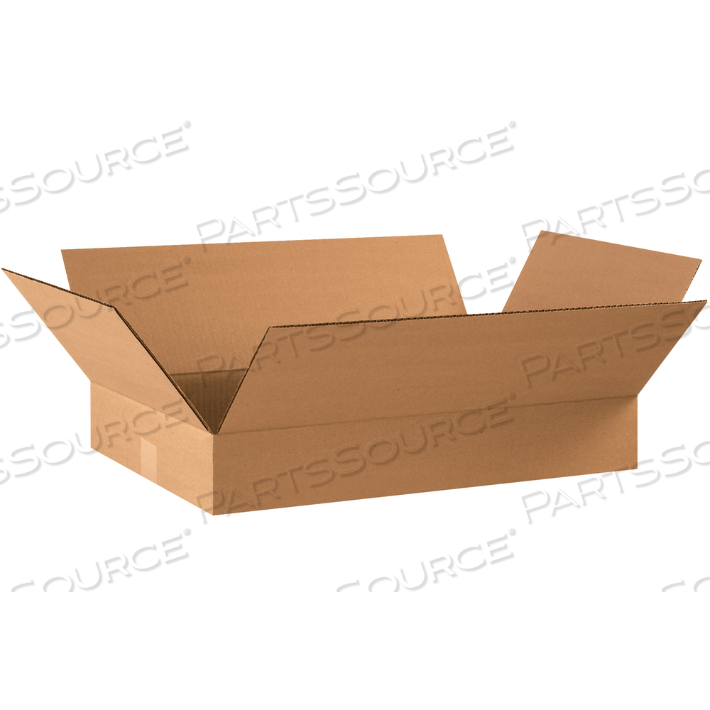 FLAT CORRUGATED BOXES, 22" X 14" X 4", KRAFT, 25/BUNDLE by BOX Partners (Box Acquisitions, LLC)