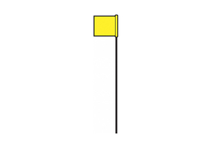 MARKING FLAG YELLOW SOLID PATTERN PK25 by Hy-Ko Products