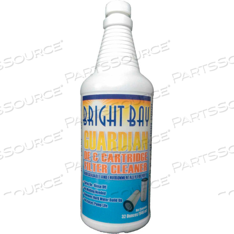 GUARDIAN DE & CARTRIDGE FILTER, CLEANER 32 OZ. BOTTLE 1/CASE by Bright Bay Products, LLC